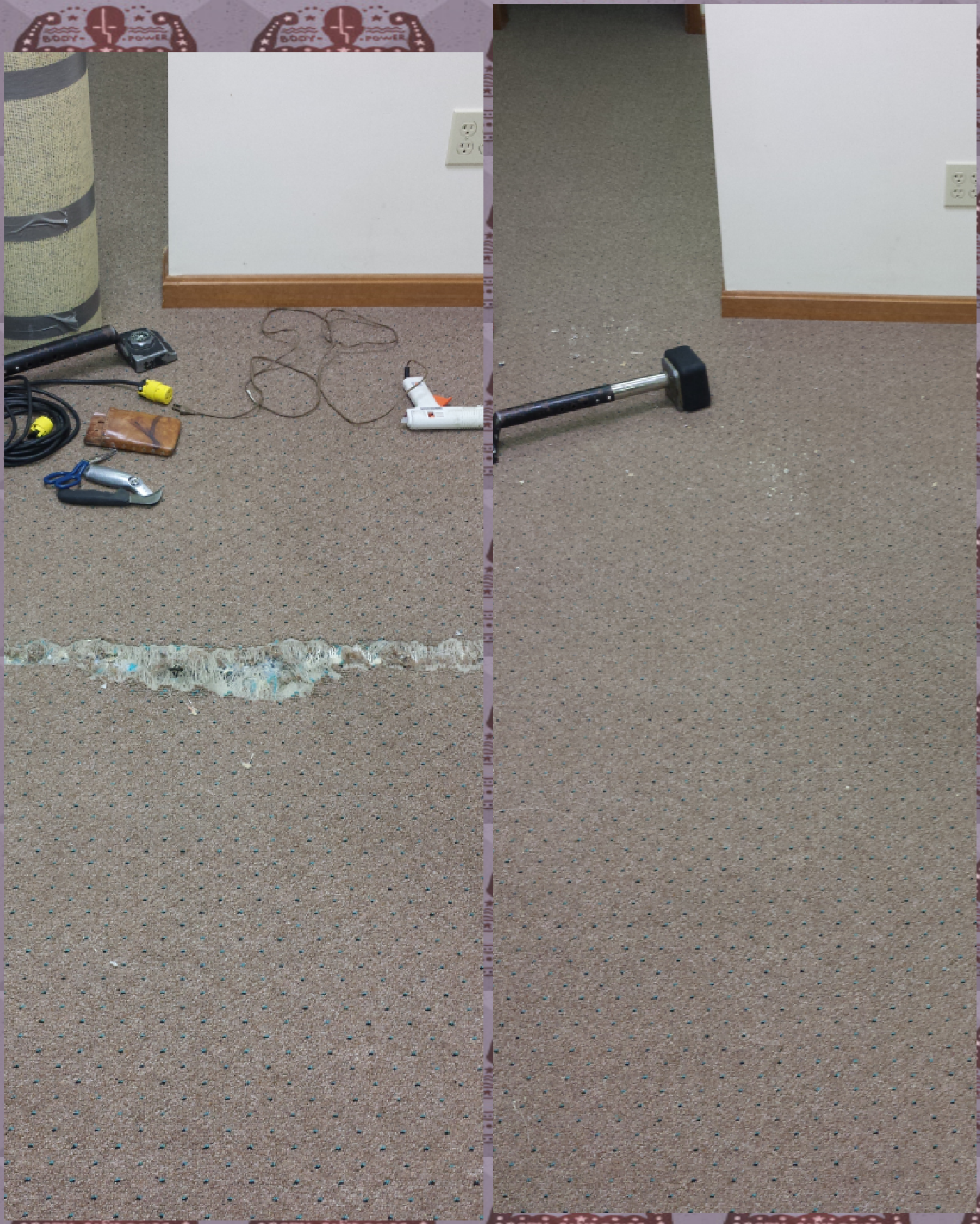 Carpet damage repair