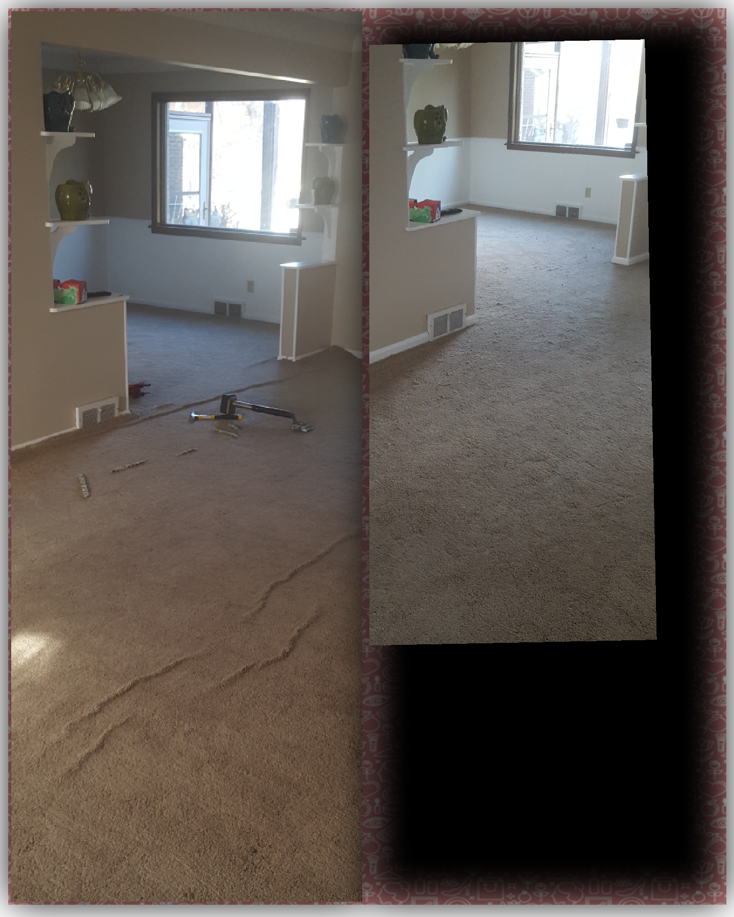 Residential carpet repair